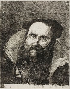 Vecchio sorridente da Giovanni Domenico Tiepolo