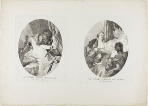 Tarquinio e Lucrezia e Cleopatra onorati con doni da Giovanni Domenico Tiepolo
