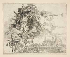 Le armi di Carl Phillipp von Greiffenklau, dalla serie Idee pittoresche sopra la fuga in Egitto da Giovanni Domenico Tiepolo