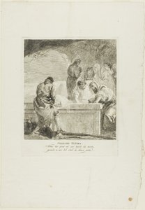 La sepoltura, tavola quattordici della Via Crucis da Giovanni Domenico Tiepolo