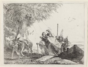 La Sacra Famiglia sbarca da Giovanni Domenico Tiepolo