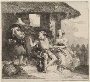 Il matrimonio di Angelica e Medoro da Giovanni Domenico Tiepolo