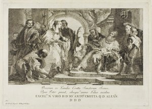 I santi patroni della famiglia Crotta da Giovanni Domenico Tiepolo