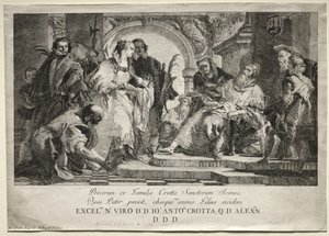 I santi della famiglia Crotta da Giovanni Domenico Tiepolo
