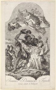 La lapidazione di Santo Stefano da Giovanni Domenico Tiepolo