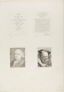 Pagina del titolo, dedica, ritratto di Giambattista Tiepolo, vecchio barbuto