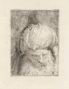 Turco visto di fronte, dalla Raccolta di Teste da Giovanni Domenico Tiepolo