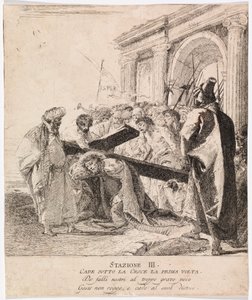 Via crucis - Stazione III. Gesù cade per la prima volta da Giovanni Domenico Tiepolo