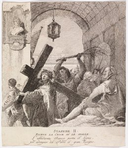 Via crucis - Stazione II. Gesù prende la sua croce da Giovanni Domenico Tiepolo