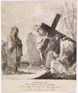 Via crucis - Stazione IV. Gesù incontra sua madre da Giovanni Domenico Tiepolo