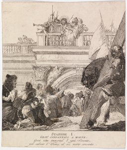 Via crucis - Stazione I. Gesù è condannato a morte da Giovanni Domenico Tiepolo
