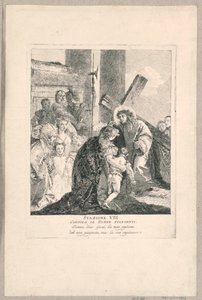 Via crucis - Stazione VIII, Consola le donne piangenti da Giovanni Domenico Tiepolo
