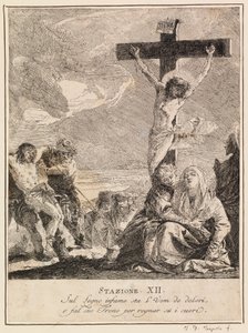 Via crucis - Stazione XII. Gesù muore sulla croce da Giovanni Domenico Tiepolo