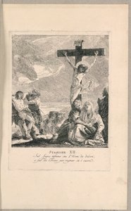 Via crucis - Stazione XII, La crocifissione da Giovanni Domenico Tiepolo