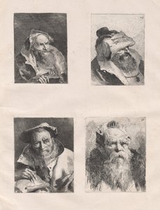 Raccolta di teste (Parti I e II) da Giovanni Domenico Tiepolo, after Giovanni Battista Tiepolo