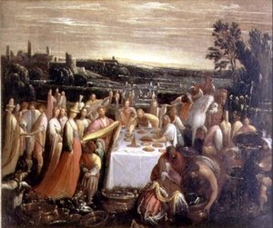 Festa sul bordo di un lago, 1610-12 da Giovanni Donducci