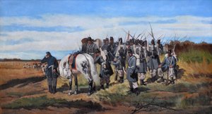 Una ricognizione militare, esplorazione da Giovanni Fattori