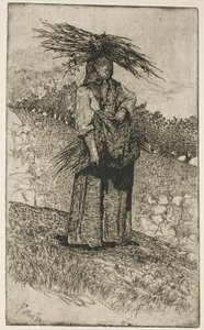 Boscaiola da Giovanni Fattori