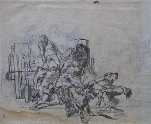 Carro con quattro buoi da Giovanni Fattori