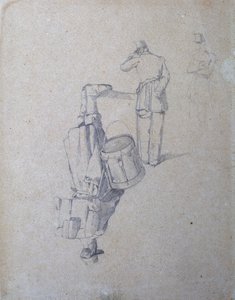 Tamburino e due soldati da Giovanni Fattori