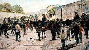 Esercizi militari da Giovanni Fattori