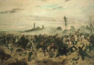 La Battaglia di Montebello da Giovanni Fattori