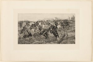 La carica di cavalleria da Giovanni Fattori