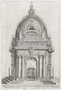 Progetto del catafalco per Francesco Piccolomini da Giovanni Florimi