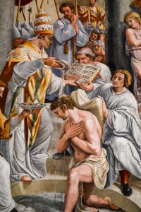 Battesimo di Costantino da parte di papa Silvestro I