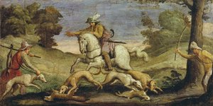 Caccia alle lepri, 1615 da Giovanni Francesco Barbieri