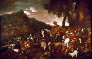 Il viaggio di Abramo da Giovanni Francesco Castiglione