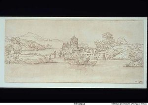 Paesaggio con castello da Giovanni Francesco Grimaldi
