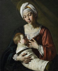 Madonna col bambino, anche conosciuta come Madonna del latte da Giovanni Francesco Guerrieri