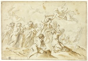 Beati che ascendono al cielo da Giovanni Francesco Romanelli