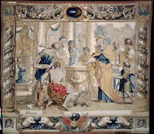 Didone sacrifica a Giunone, la dea del matrimonio, 1679 da Giovanni Francesco Romanelli