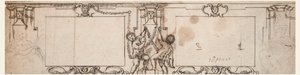 Progetto per pannelli scolpiti da Giovanni Francesco Romanelli