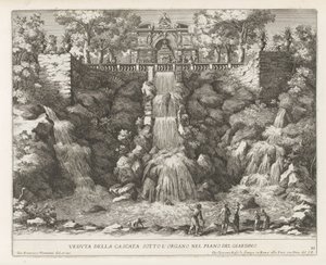 Cascata nei giardini di Villa d