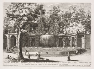 Le fontane di Roma, Libro IV, tavola 7: Fontana della Sibilla Tiburtina da Giovanni Francesco Venturini