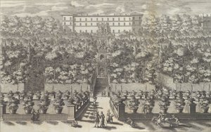 Veduta del Palazzo dal Piano del Giardino con le sue Fontane..., 1691 o dopo