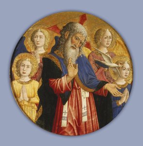 Dio Padre con quattro angeli e la colomba dello Spirito Santo