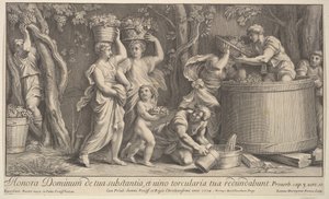 Scena di vendemmia da Giovanni Girolamo Frezza