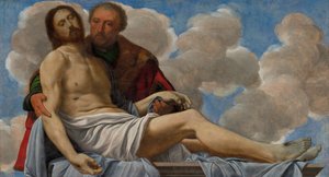 Cristo con Giuseppe di Arimatea da Giovanni Girolamo Savoldo