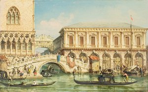 Veduta del Palazzo Ducale, il Ponte dei Sospiri e la Prigione da Giovanni Grubacs