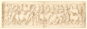 32 copie della Colonna di Marco Aurelio, Piazza Colonna a Roma