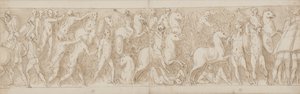 Fine di una parte restaurata della colonna (XLVII); i Sarmati sono inseguiti nella palude (XLVIII); i Romani attaccano una fortezza germanica (inizio di LIV) da Giovanni Guerra