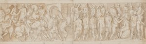 Restauro moderno (XL); un capo tedesco si arrende (XLI); una visita al campo romano (inizio di XLII) da Giovanni Guerra