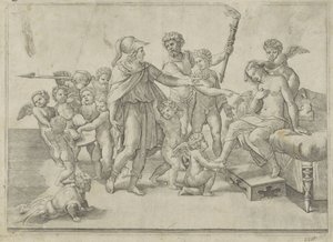 Matrimonio di Alessandro e Rossana da Giovanni Jacopo Caraglio (attributed to)