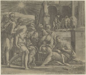 Adorazione dei pastori da Giovanni Jacopo Caraglio