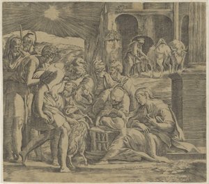 Adorazione dei pastori da Giovanni Jacopo Caraglio