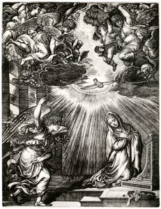 Annunciazione da Giovanni Jacopo Caraglio